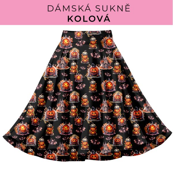 DÁMSKÝ střih - Kolová sukně