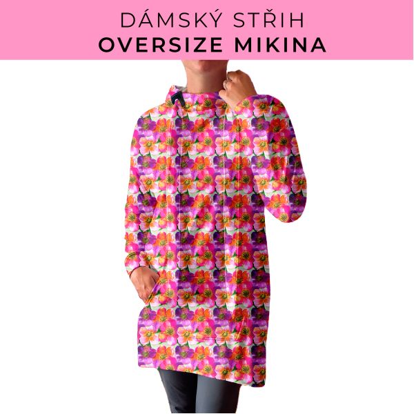 DÁMSKÝ střih - Oversize mikina
