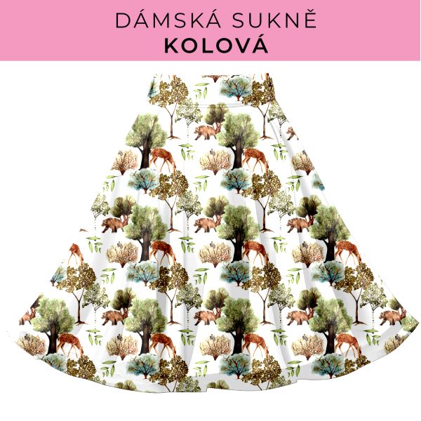 DÁMSKÝ střih - Kolová sukně