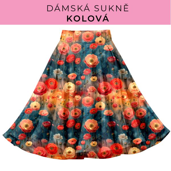 DÁMSKÝ střih - Kolová sukně