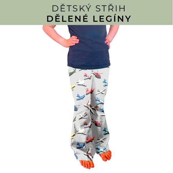 Dětský střih - Dělené legíny