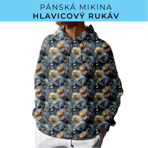 PÁNSKÝ střih - mikina s kapucí