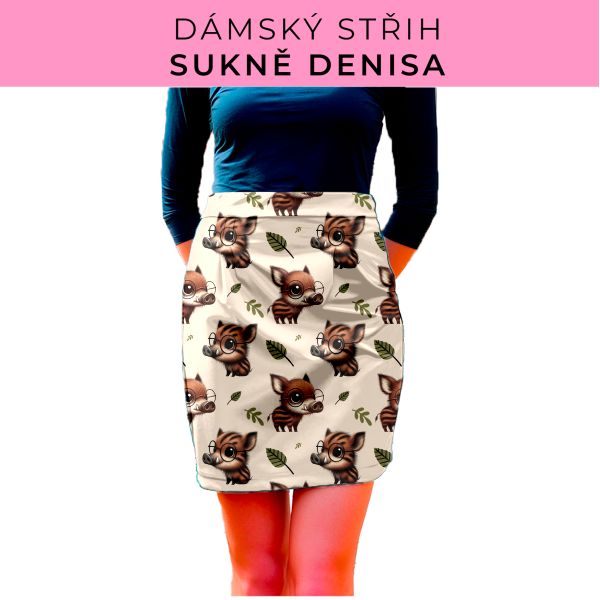 Dámský střih - Dámská sukně Denisa