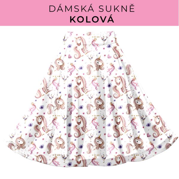 DÁMSKÝ střih - Kolová sukně
