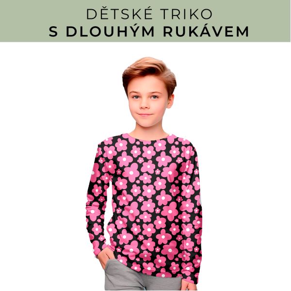 DĚTSKÝ střih - triko dlouhý rukáv