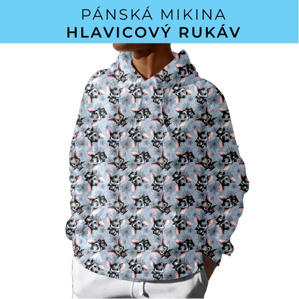 PÁNSKÝ střih - mikina s kapucí