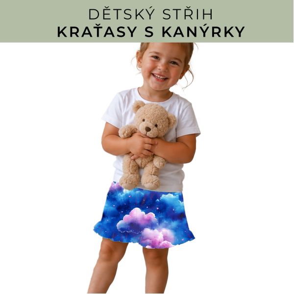 Dětský střih - Kraťásky s kanýrkem