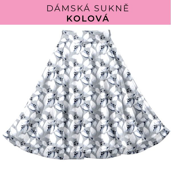 DÁMSKÝ střih - Kolová sukně