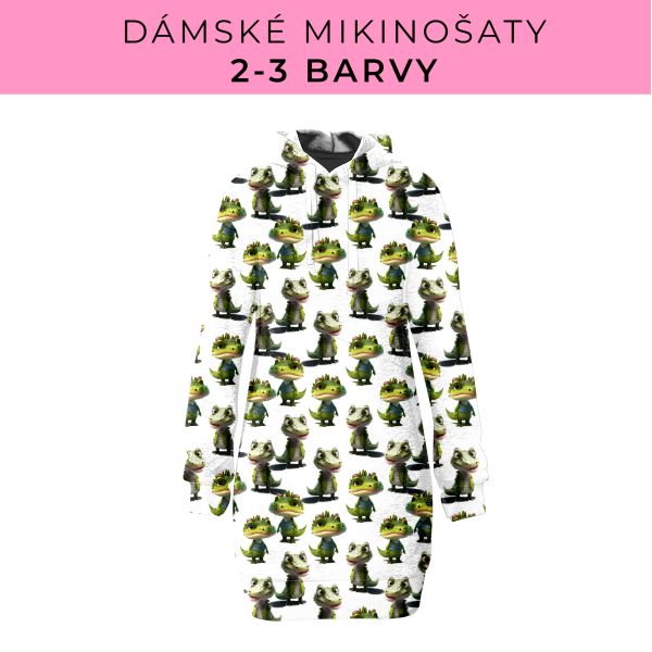 DÁMSKÝ střih - Mikinošaty 2-3 barvy