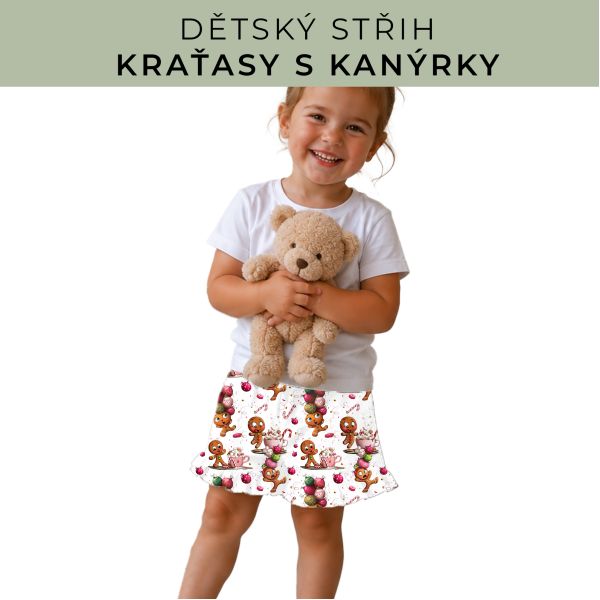 Dětský střih - Kraťásky s kanýrkem