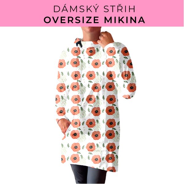 DÁMSKÝ střih - Oversize mikina