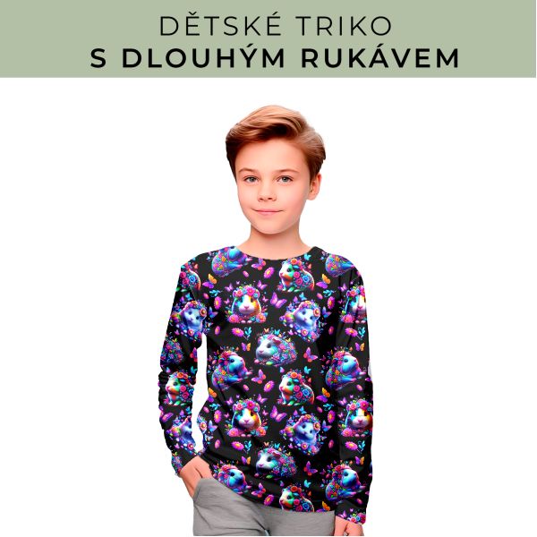 DĚTSKÝ střih - triko dlouhý rukáv