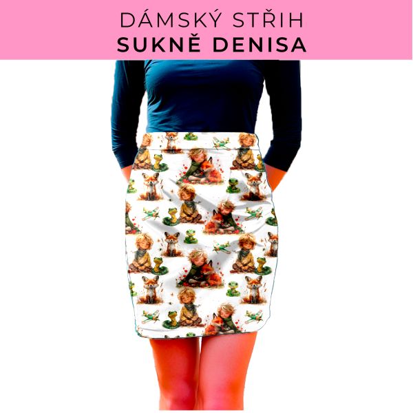 Dámský střih - Dámská sukně Denisa