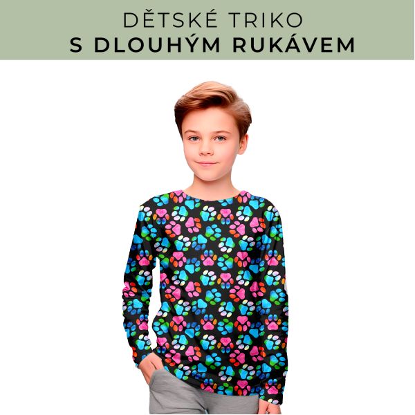 DĚTSKÝ střih - triko dlouhý rukáv