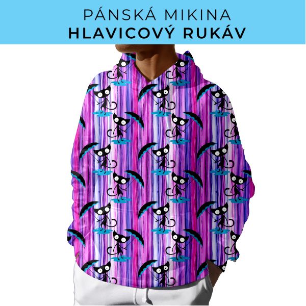 PÁNSKÝ střih - mikina s kapucí