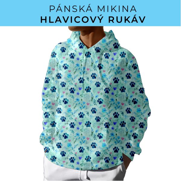 PÁNSKÝ střih - mikina s kapucí