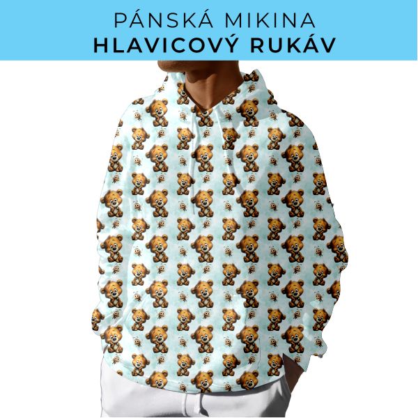 PÁNSKÝ střih - mikina s kapucí