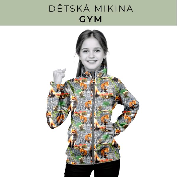 Dětská střih - mikina GYM