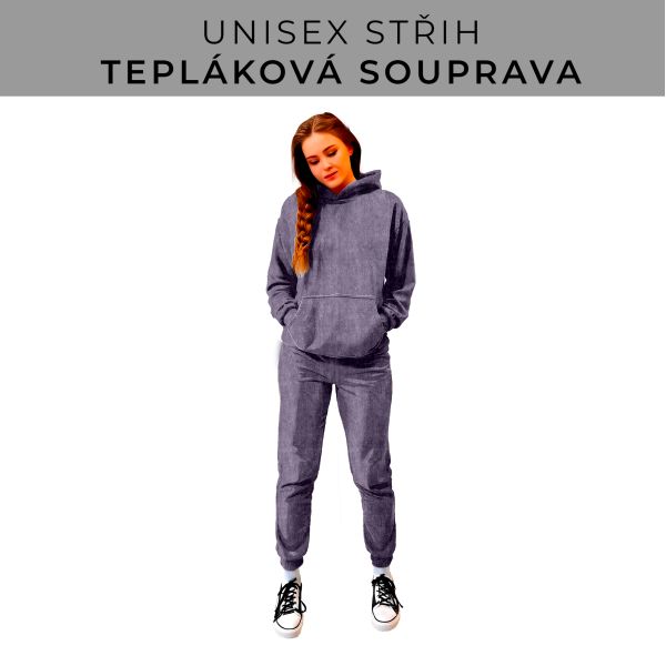 DÁMSKÝ střih - SET mikina a tepláky 