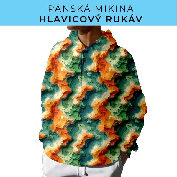 PÁNSKÝ střih - mikina s kapucí
