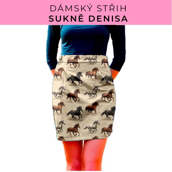 Dámský střih - Dámská sukně Denisa