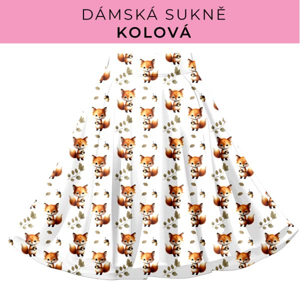 DÁMSKÝ střih - Kolová sukně