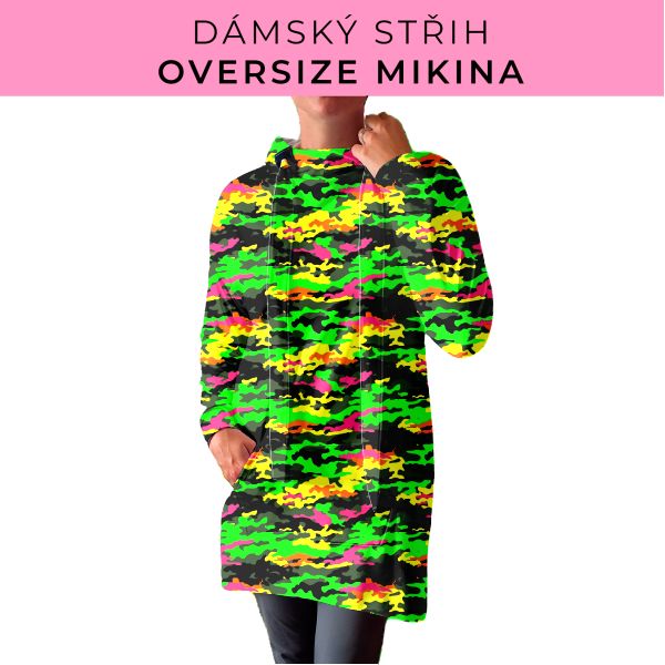 DÁMSKÝ střih - Oversize mikina