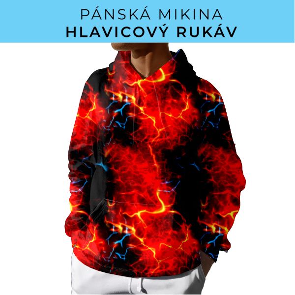 PÁNSKÝ střih - mikina s kapucí
