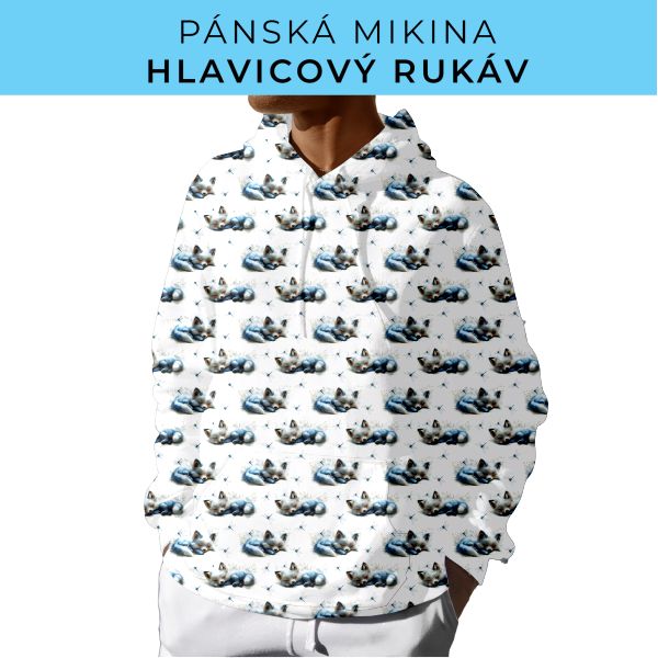 PÁNSKÝ střih - mikina s kapucí