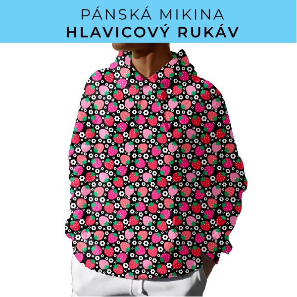 PÁNSKÝ střih - mikina s kapucí
