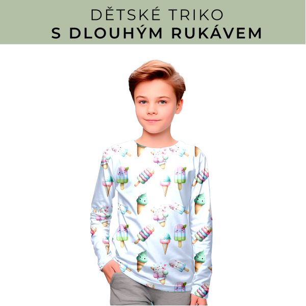 DĚTSKÝ střih - triko dlouhý rukáv