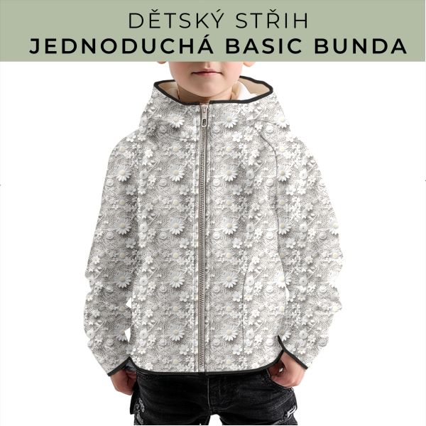 Dětský střih - jednoduchá dětská BASIC  bunda