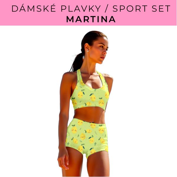 Dámský střih - plavky / sportovní set Martina