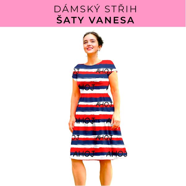 Dámský střih šaty Vanesa