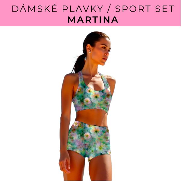 Dámský střih - plavky / sportovní set Martina