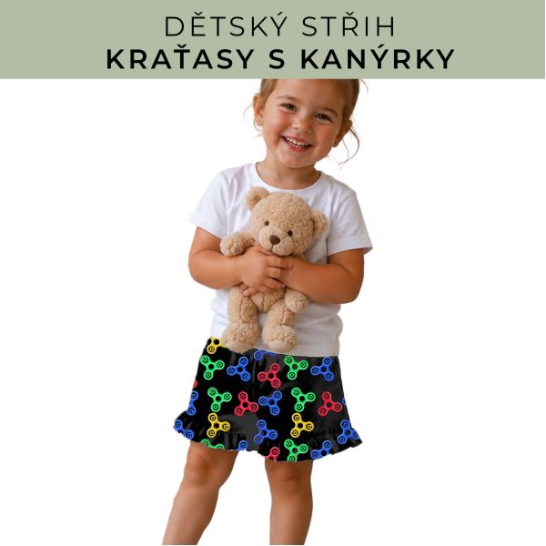 Dětský střih - Kraťásky s kanýrkem