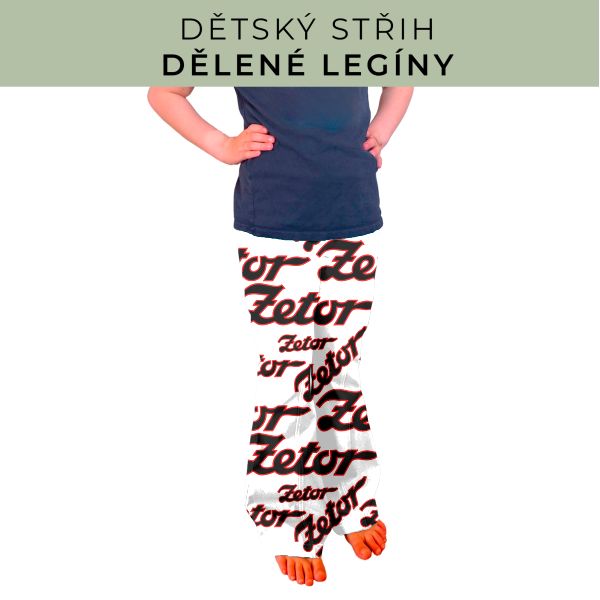 Dětský střih - Dělené legíny