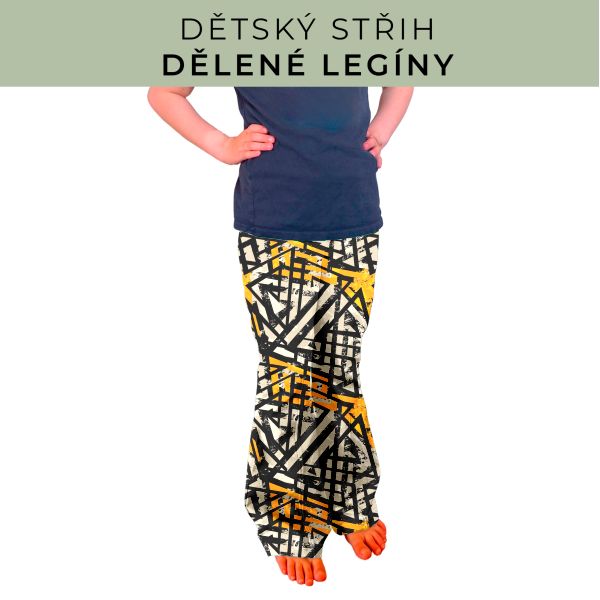 Dětský střih - Dělené legíny
