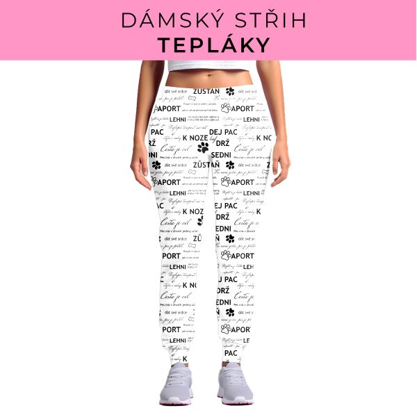 DÁMSKÝ střih - tepláky