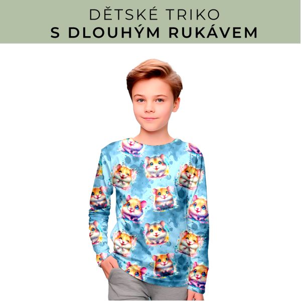 DĚTSKÝ střih - triko dlouhý rukáv