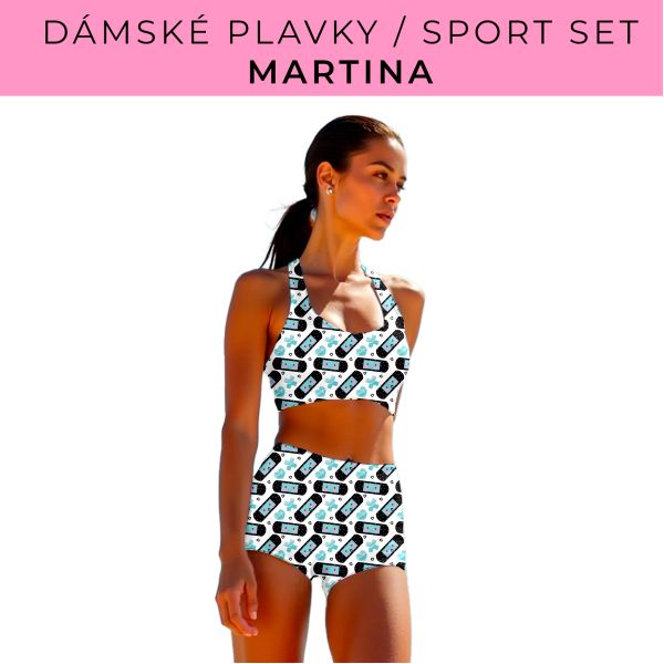 Dámský střih - plavky / sportovní set Martina