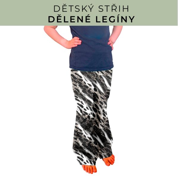 Dětský střih - Dělené legíny