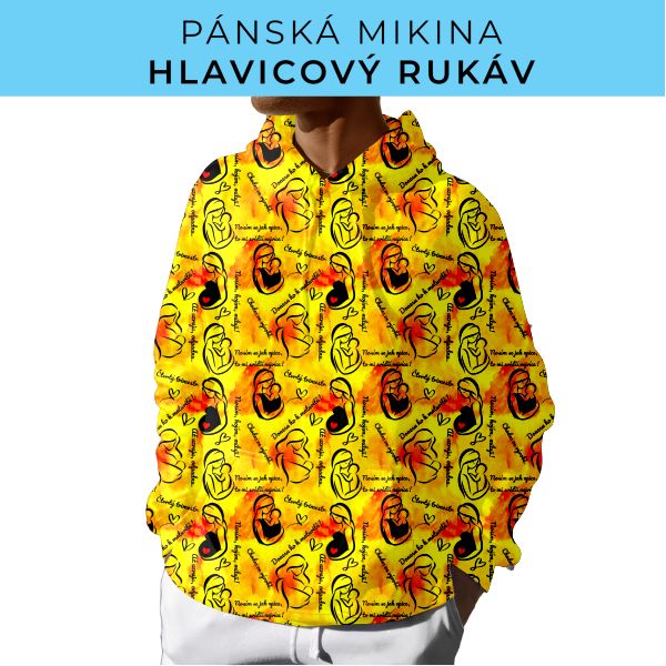 PÁNSKÝ střih - mikina s kapucí