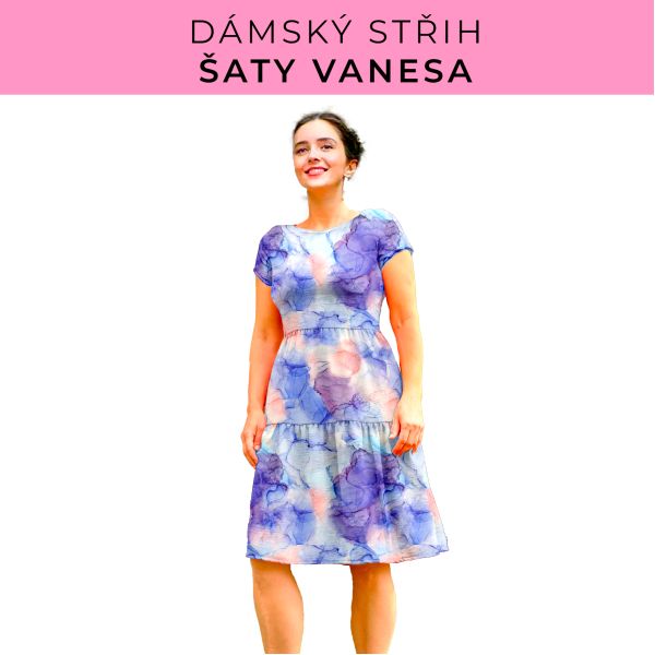 Dámský střih šaty Vanesa