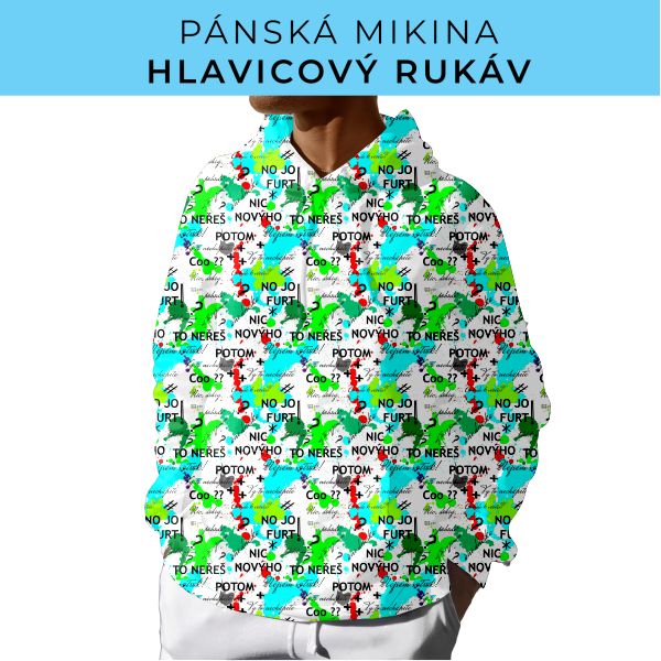 PÁNSKÝ střih - mikina s kapucí