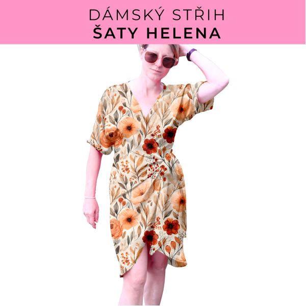 Dámský střih na šaty  Helena