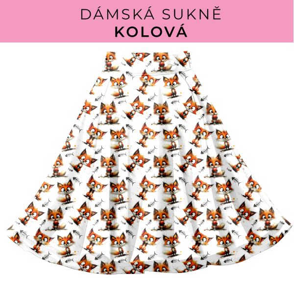 DÁMSKÝ střih - Kolová sukně