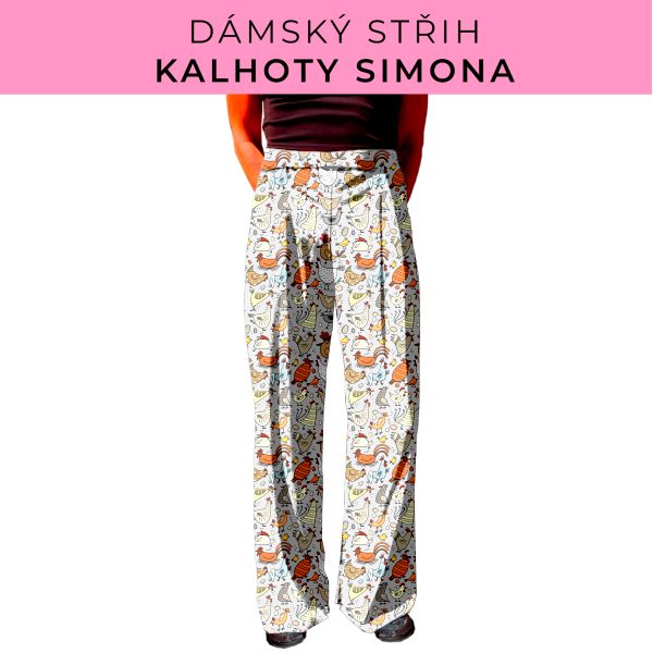 Dámský střih - kalhoty Simona