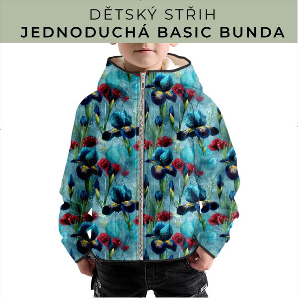 Dětský střih - jednoduchá dětská BASIC  bunda