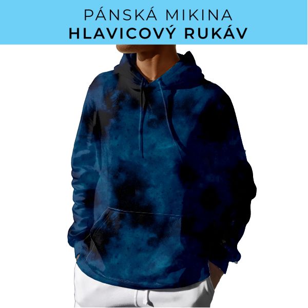 PÁNSKÝ střih - mikina s kapucí